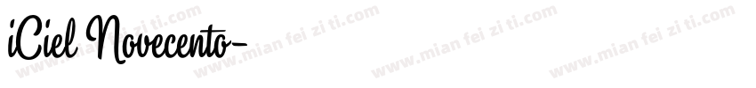 iCiel Novecento字体转换